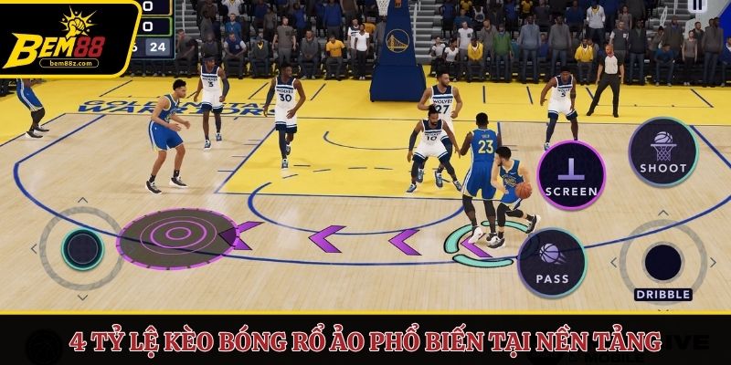 4 tỷ lệ kèo bóng rổ ảo phổ biến tại nền tảng