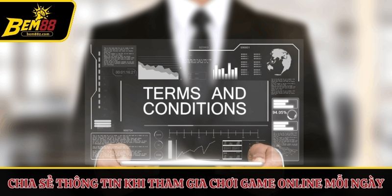 Chia sẻ thông tin khi tham gia chơi game online mỗi ngày